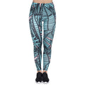 Leggins mujer Green Tropical Leaves Printing legging feminina leggins fitness Woman Pants workout leggings