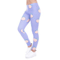 Women Leggings Peach Leggins Printed Purple Legging for Woman Pants Casual Legins Stretchy Trousers