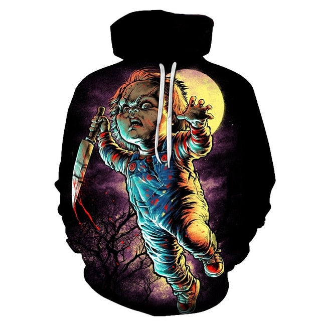 Men Women shirt/Hoodies/Tees Outerwear Halloween Gift Nightmare Before Christmas Jack 3D Print Female/male Hoody Sweatshirt