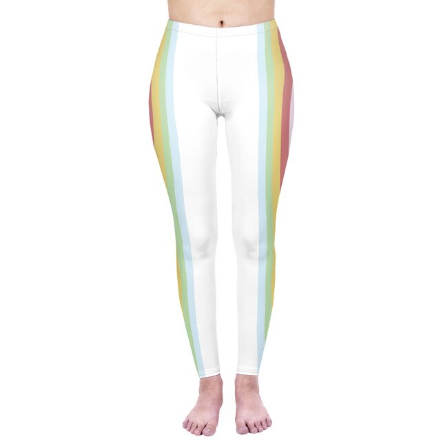 Fashion Women Legging Pink Tropics Printing With Multicolor Pattern Leggins High Elasticity Legins Fitness Pants Leggings