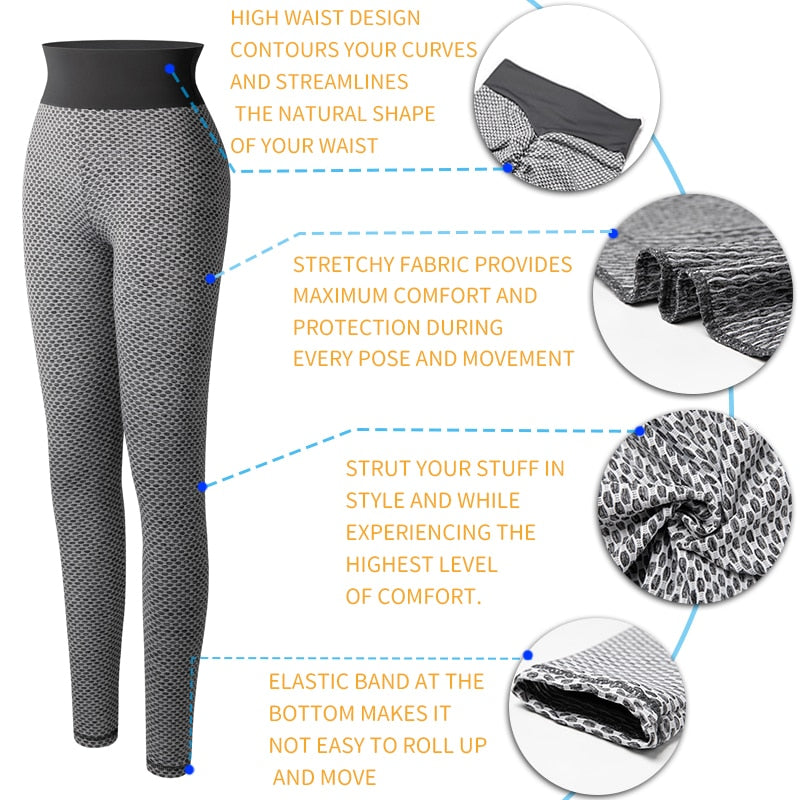 Women Fitness Leggings High Waist Workout Leggins Sexy Seamless Gym Jeggings Perfect Fit Slimming Pants Butt Lifting Panties