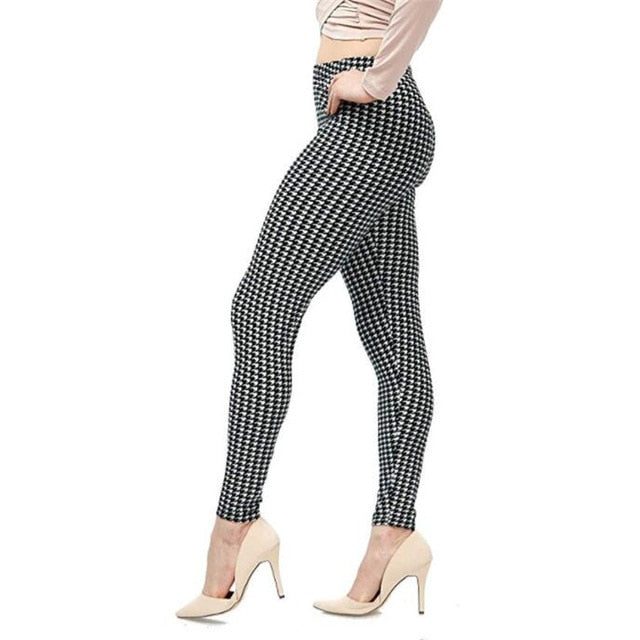 Fashion Girl Legging Spandex Aptitud Print Floral Leggings Leggins Milk Silk