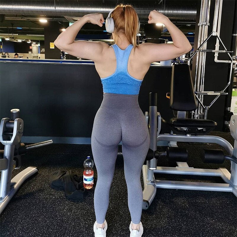 Sport Seamless Leggings Push Up Booty Yoga Pants Women Fitness Running Leggins High Waist Trousers Gym Compression Tights