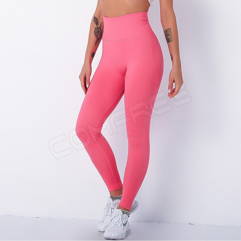 Yoga Pants Hip Push Up Sports Leggings Seamless Gym Leggings Women Fitness Leggins Tummy Control Tights Workout Running Trousers