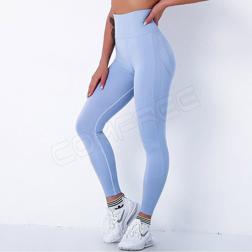 Yoga Pants Hip Push Up Sports Leggings Seamless Gym Leggings Women Fitness Leggins Tummy Control Tights Workout Running Trousers