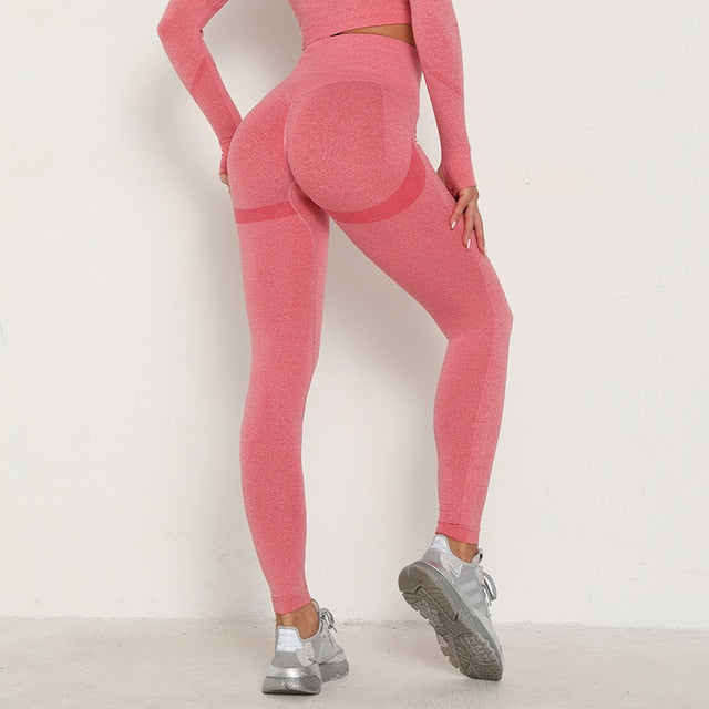 Women Yoga Pants Gym Fitness Leggings Workout Leggins High Waist Seamless Tights Sport Running Activewear Girl Sportswear