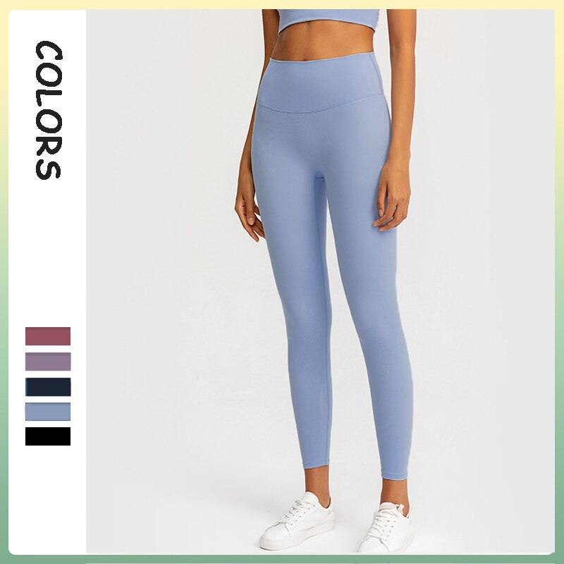 High Waist Naked Yoga Pants Push Up Leggings For Women Fitness Energy Seamless Leggins Sexy Workout Sport Tights Running Trouser