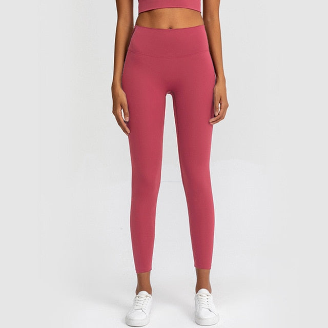 High Waist Naked Yoga Pants Push Up Leggings For Women Fitness Energy Seamless Leggins Sexy Workout Sport Tights Running Trouser