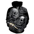 Men/Women 3d Hoodies Skulls Champagne Print  Hooded Hoodies Thin 3d Sweatshirts Hoody Autumn WintTops