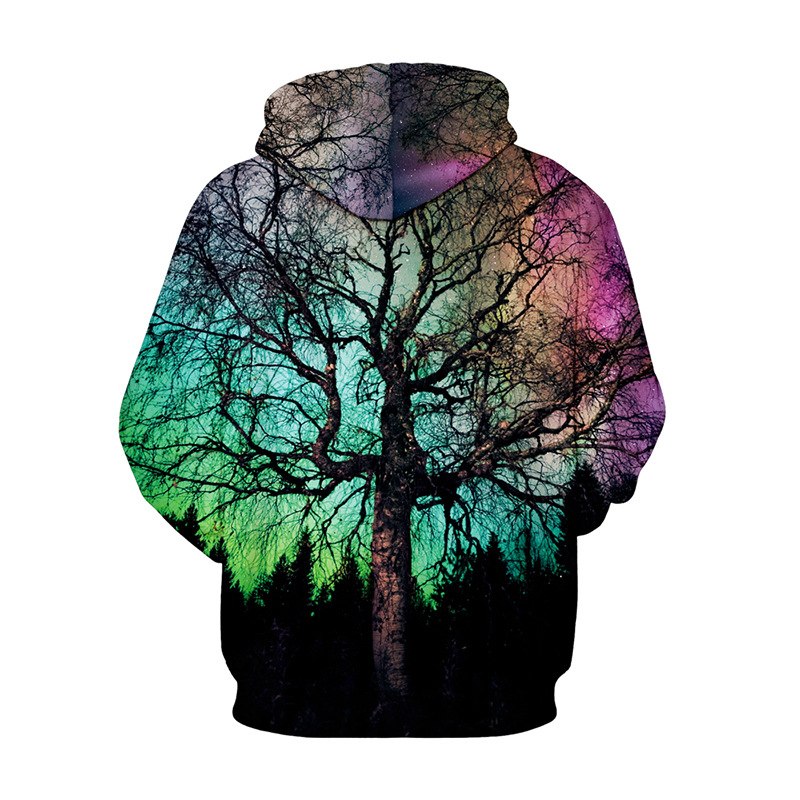 Galaxy Tree  3d Print  Hoody Tracksuit Streetwear