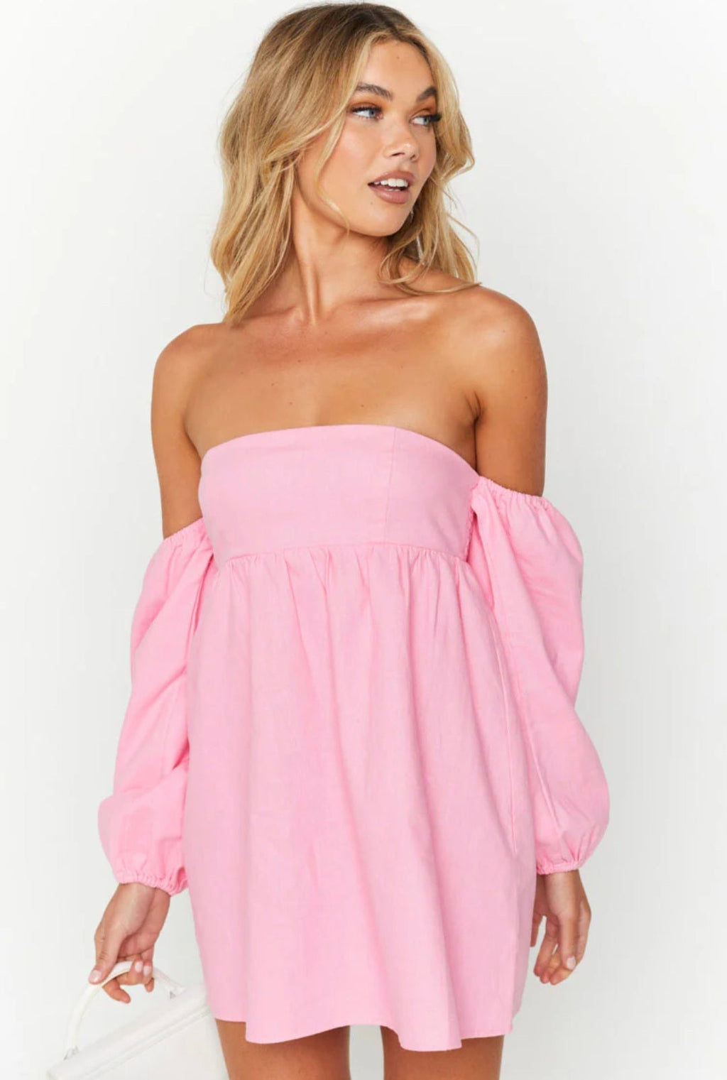 Pink Cotton Tube Smocked Dress | Tube Dress | Smocked Dress | Cotton Dress