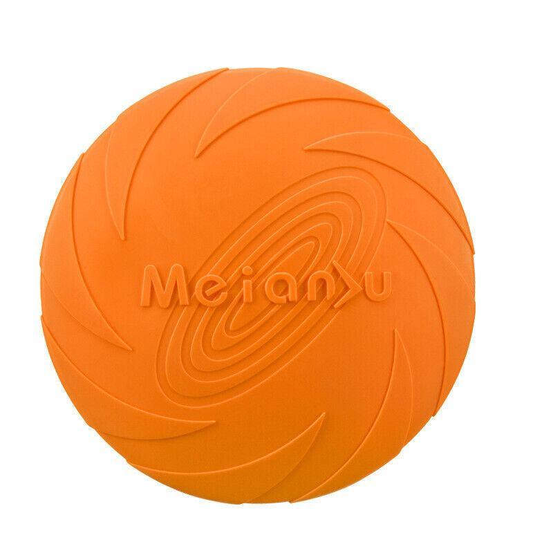 Frisbee Toy for Dogs Outdoor Fetch Training Soft Rubber Pet Flying Disc 18cm