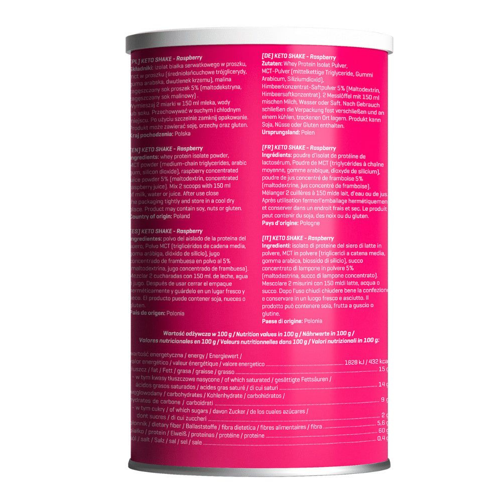 Keto Shake Raspberry + MCT